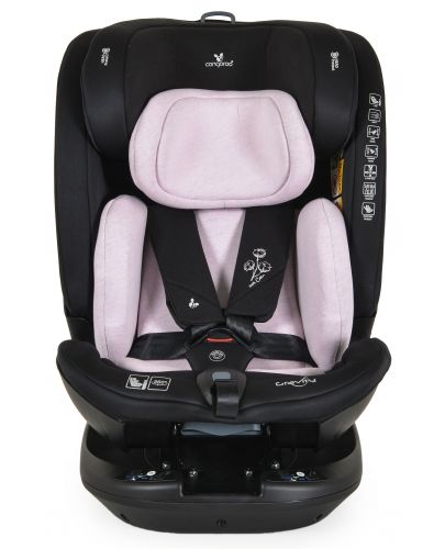 Стол за кола Cangaroo - Gravity, 360°, i-Size, с IsoFix , 40-150 cm, розов - 2