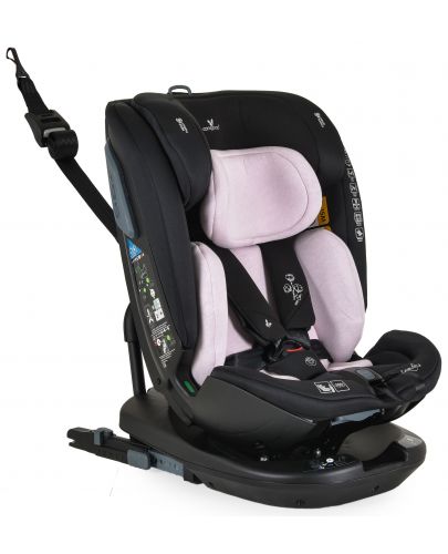 Стол за кола Cangaroo - Gravity, 360°, i-Size, с IsoFix , 40-150 cm, розов - 1