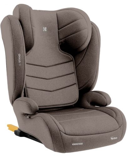 Столче за кола KikkaBoo - i-Stand, i-Size, 100-150 cm, Brown - 1