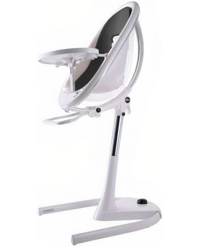 Mima Висок стол за хранене с бяла рамка Moon – Black - 1
