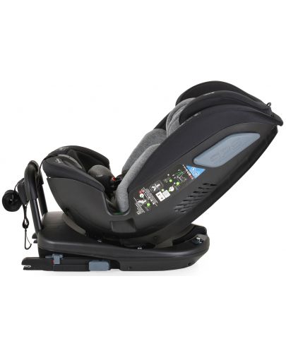 Стол за кола Cangaroo - Gravity, 360°, i-Size, с IsoFix , 40-150 cm, сив - 6