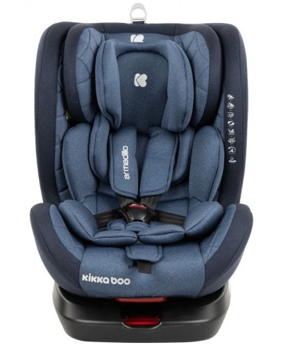 Столче за кола KikkaBoo - Armadillo, с Isofix, 0-36 kg, Blue - 2