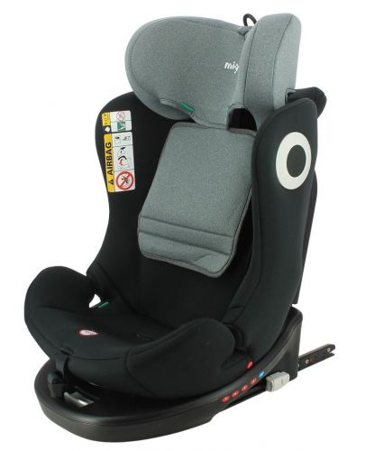 Столче за кола Migo - Vivo, i-Size, с IsoFix, 360°, 40-150 cm, Grey - 2