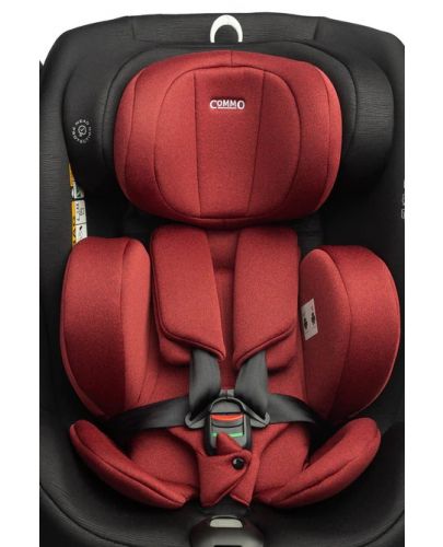 Столче за кола Caretero - Commo, IsoFix, i-Size, 40-150 cm, Burgundy - 10