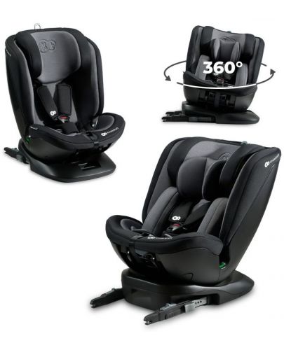 Стол за кола Kinderkraft - Xpedition 2, i-Size 360°, 40-150 cm, черен - 2