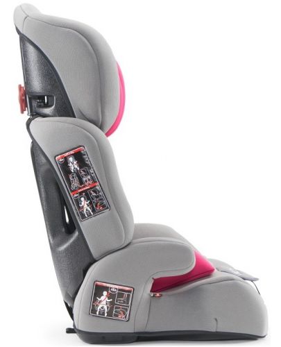 Столче за кола KinderKraft - Comfort Up, 9-36 kg, Розово - 7