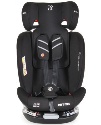 Стол за кола Moni - Nitro, IsoFix, i-Size, 40-150 cm, сив - 4