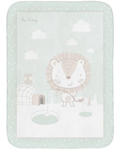  Супер меко бебешко одеяло KikkaBoo - Jungle King, 80 x 110 cm - 1