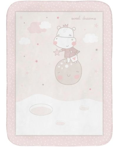 Супер меко бебешко одеяло KikkaBoo - Hippo Dreams, 80 x 110 cm - 1