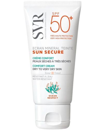SVR Sun Secure Слънцезащитен тониран крем Ecran, SPF50+, 50 ml - 1