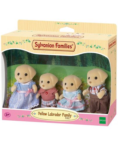 Комплект фигурки Sylvanian Families - Семейство жълти лабрадори - 1