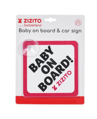 Табелка за кола Zizito - Бебе в колата - 1
