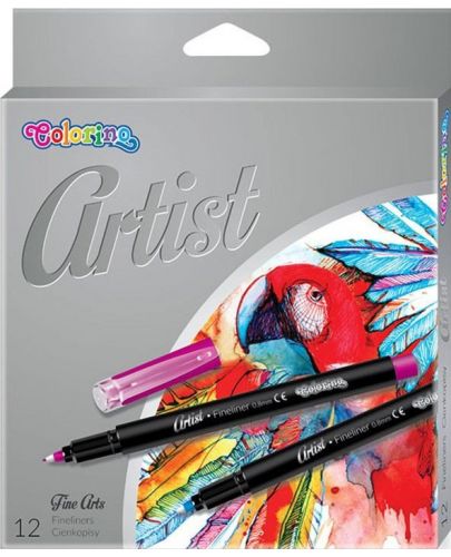 Тънкописец Colorino Artist - 12 цвята, в кутия - 1