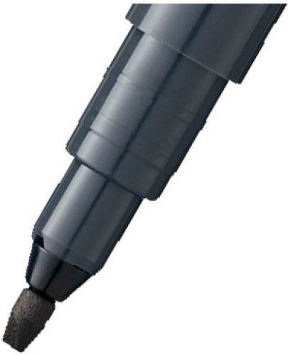 Тънкописец Pentel Pointliner - 2.0 mm, черен - 2