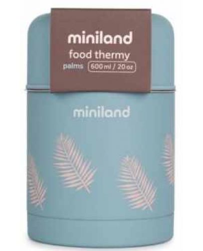 Термос за храна Miniland - Terra, Palms,  600 ml - 1