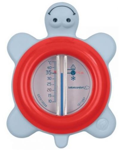 Термометър за вода Bebe Confort - Костенурка, червен - 1