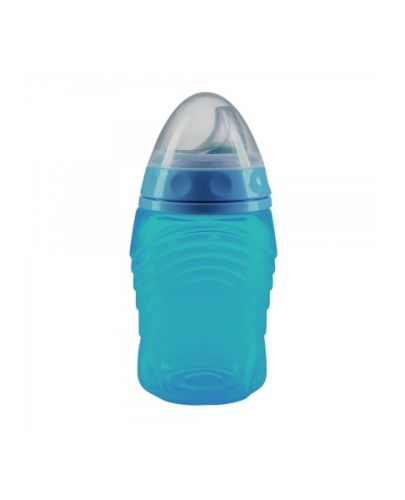 Тенировъчна чашка със стоп клапа Baby Nova - 300 ml, светлосиня - 1