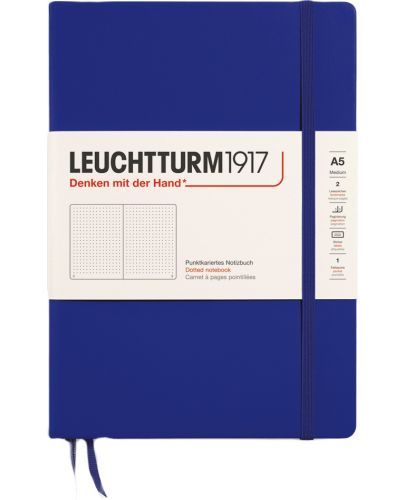 Тефтер Leuchtturm1917 New Colours - А5, страници на точки, Ink - 1
