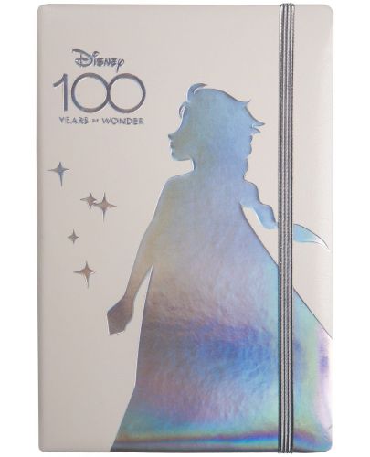 Тетрадка с ластик Cool Pack Opal - Disney 100, Frozen, A5, широки редове, 80 листа  - 1