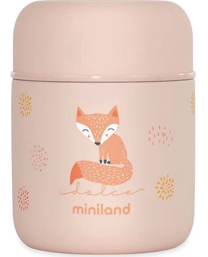 Термос за храна Miniland - Candy, 280 ml, розов - 1