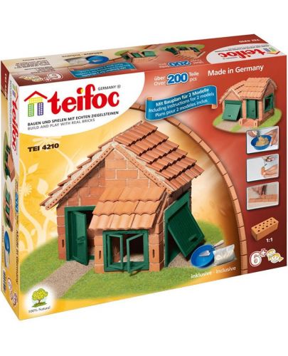 Творчески конструктор Teifoc - Къщички с керемиден покрив - 1