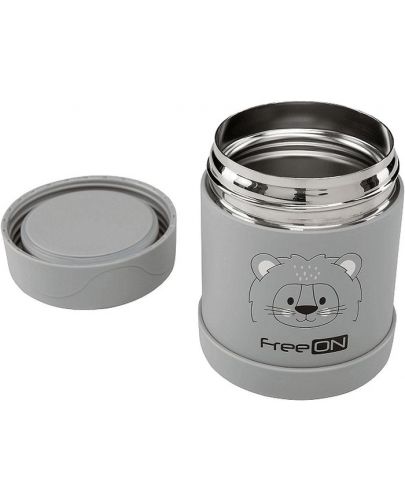 Термо контейнер за храна Freeon - 350 ml, сив - 2