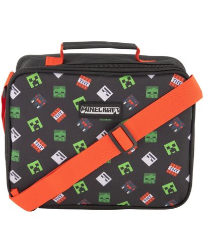 Термоизолираща чанта за обяд Graffiti Minecraft - Black - 1