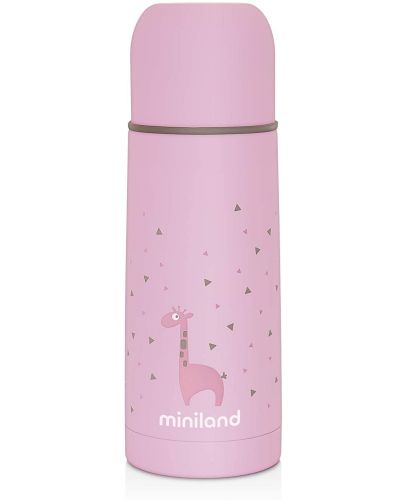 Термос с меко покритие Miniland - Розов, 350 ml - 1