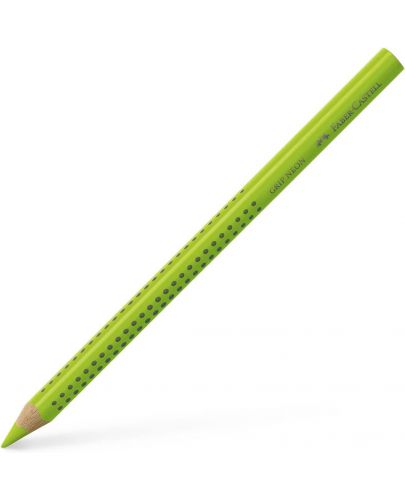 Текст маркер Faber-Castell Grip - Сух, зелен неон - 1