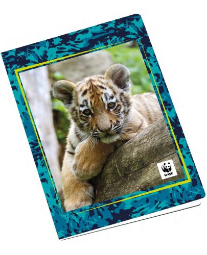 Тетрадка Panini WWF Fotografico - А4, 40 листа, широки редове, асортимент - 2