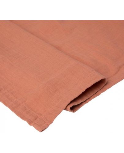Тензухена пелена Bebe-Jou - Pure Cotton Pink, 110 х 110 cm - 3