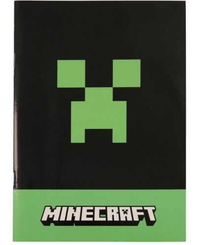 Тетрадка Graffiti Minecraft - Greeper, А5, малки квадратчета - 1