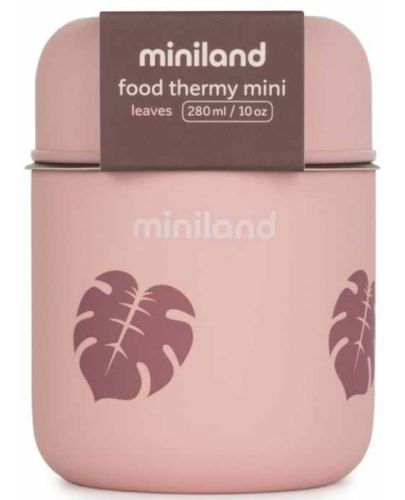 Термос за храна Miniland - Terra, Leaves, 280 ml - 1