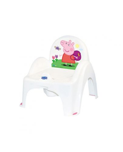 Tega Baby Бебебешко гърне-столче Peppa Pig бяло+розово - 1