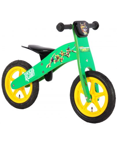 Дървено колело за баланс E&L Cycles - Костенурките Нинджа, 12 инча - 1