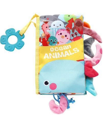 Tекстилна книжка Kikka Boo - Ocean Animals, с чесалка - 1