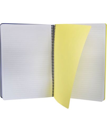 Тетрадка със спирала Colori - A4, 100 листа, широки редове, твърда корица, асортимент - 5