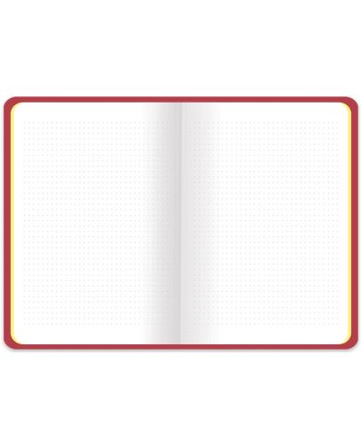 Тетрадка Keskin Color - Bullet Journal, 80 листа, на точки, червена - 2