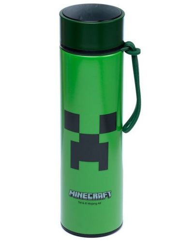Термос с дигитален термометър Puckator - Minecraft Creeper, 450 ml  - 6