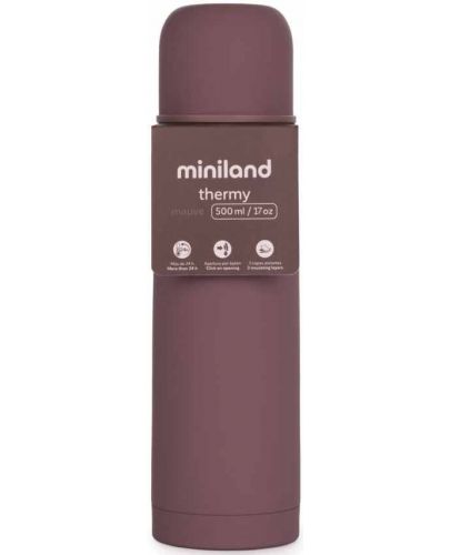 Термос Miniland - Terra, Mauve, 500 ml - 4