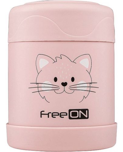 Термо контейнер за храна Freeon - 350 ml, розов - 1