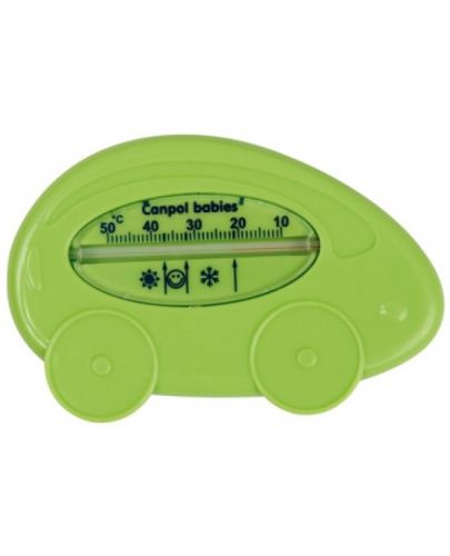 Термометър за баня Canpol - Количка, зелен - 1