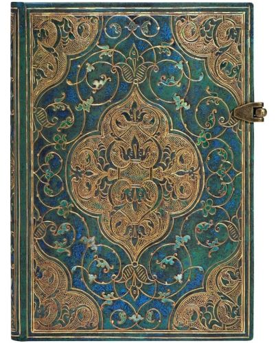 Тефтер Paperblanks Turquoise Chronicles - 13 х 18 cm, 120 листа - 1