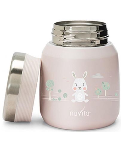 Термо кутия Nuvita - 300 ml, розова - 1