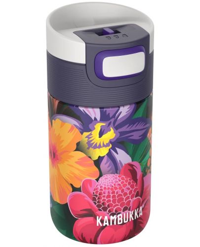 Термочаша ​Kambukka Etna - Snapclean, 300 ml, Flower Power - 1