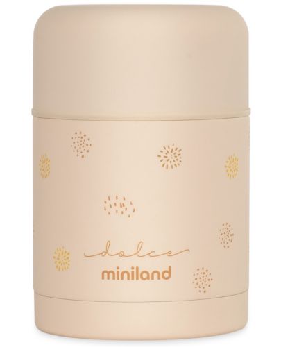 Термос за храна Miniland - Vanilla, 600 ml, бежов - 1