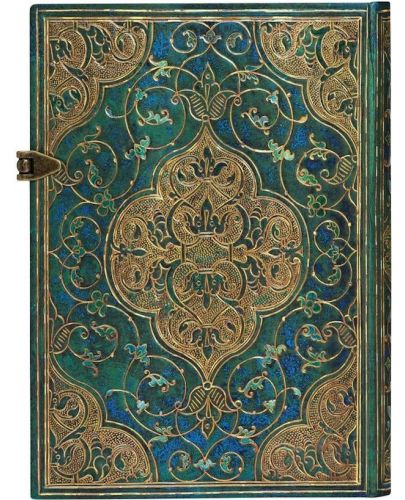 Тефтер Paperblanks Turquoise Chronicles - 13 х 18 cm, 120 листа - 3