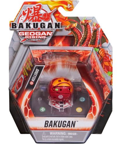 Топче Spin Master Bakugan Geogan Rising - Nillious Red - 1