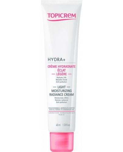 Topicrem Hydra+ Ултралек хидратиращ крем за лице Light, 40 ml - 1