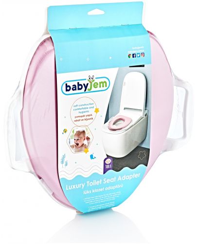 Тоалетна седалка BabyJem - Розова - 3